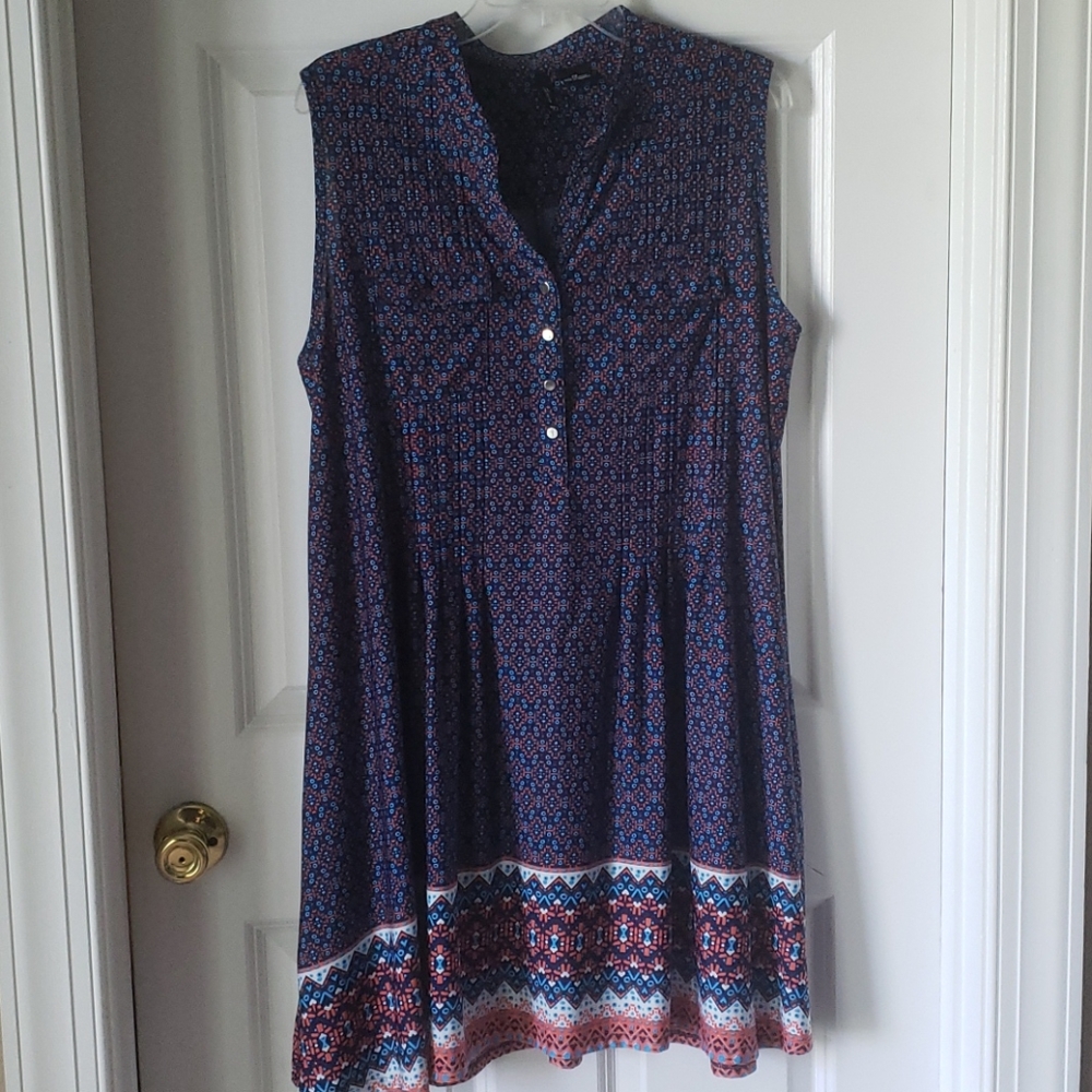 New Directions Sleeveless Swing Dress